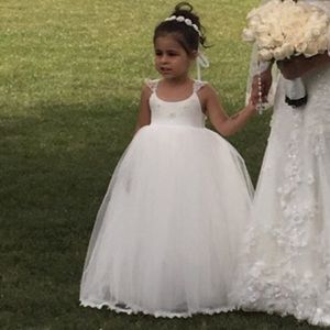 Flower girl dress, toddler dress, couture dress